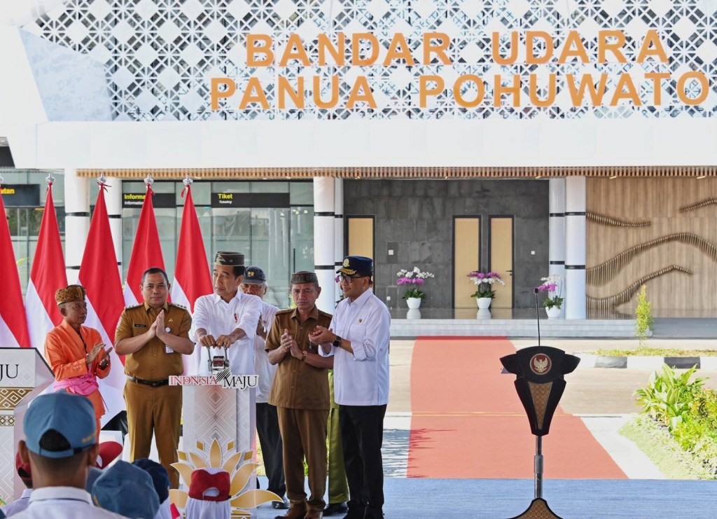 Presiden Resmikan Bandara Panua Pohuwato di Gorontolo Senilai Rp437&nbsp;Miliar